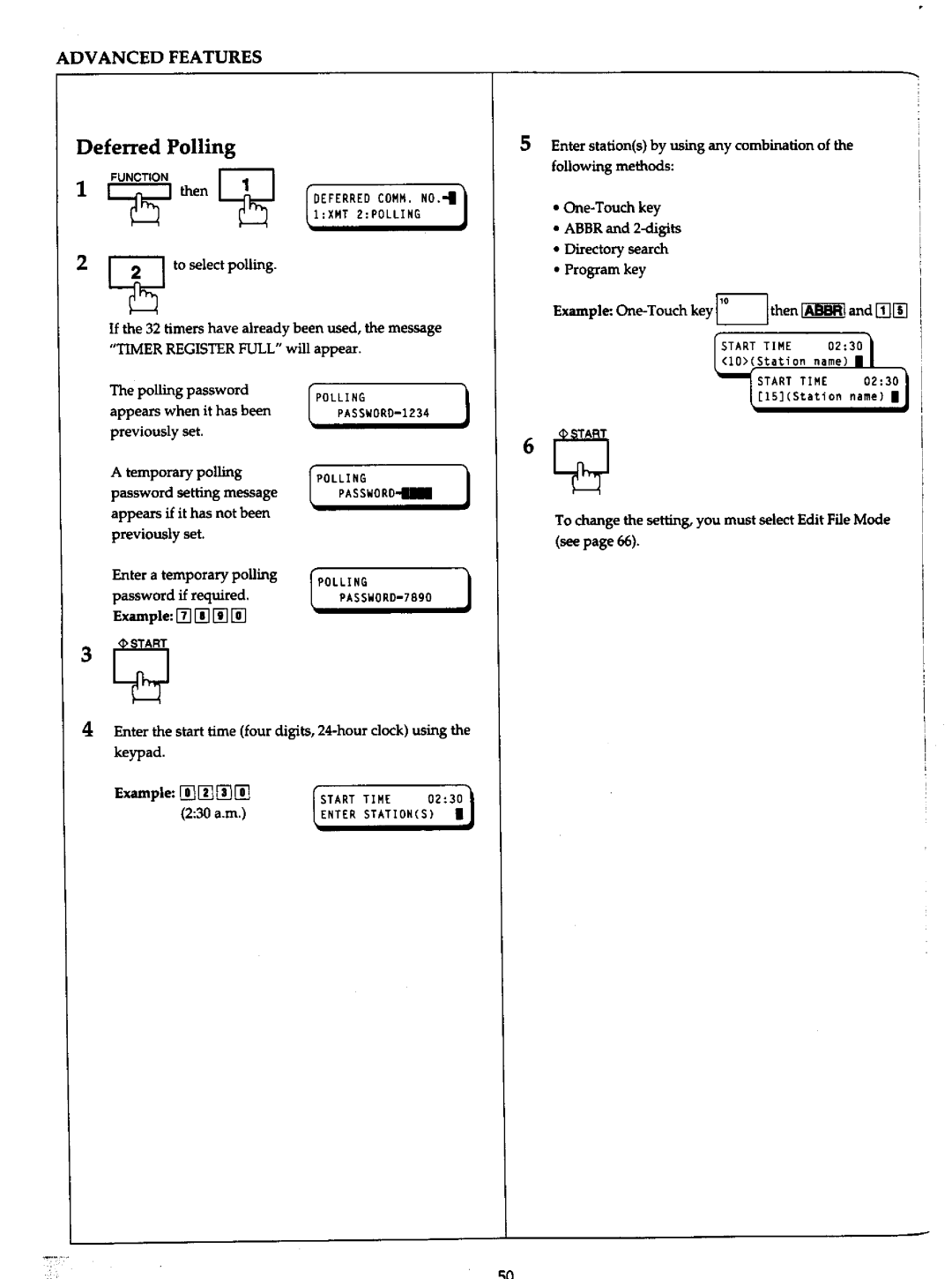 Panasonic UF-766 manual 