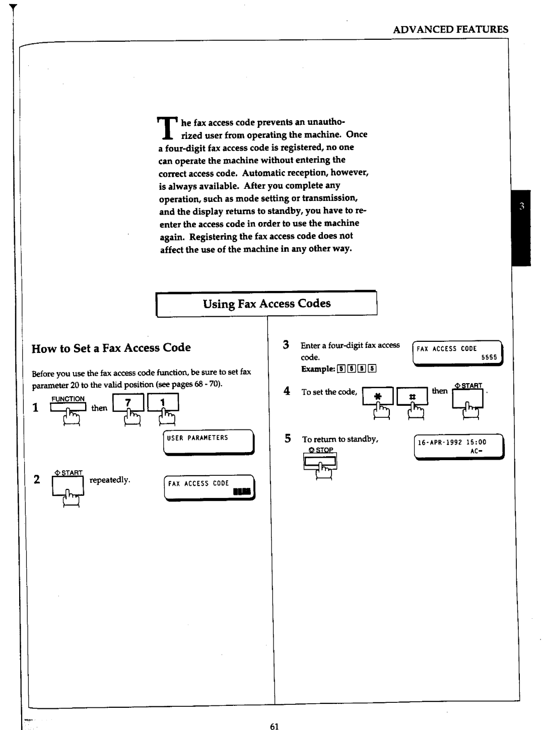 Panasonic UF-766 manual 