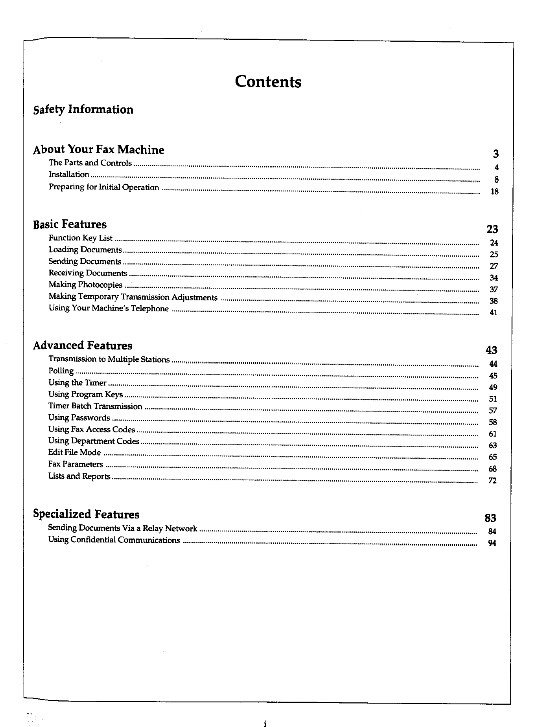 Panasonic UF-766 manual 