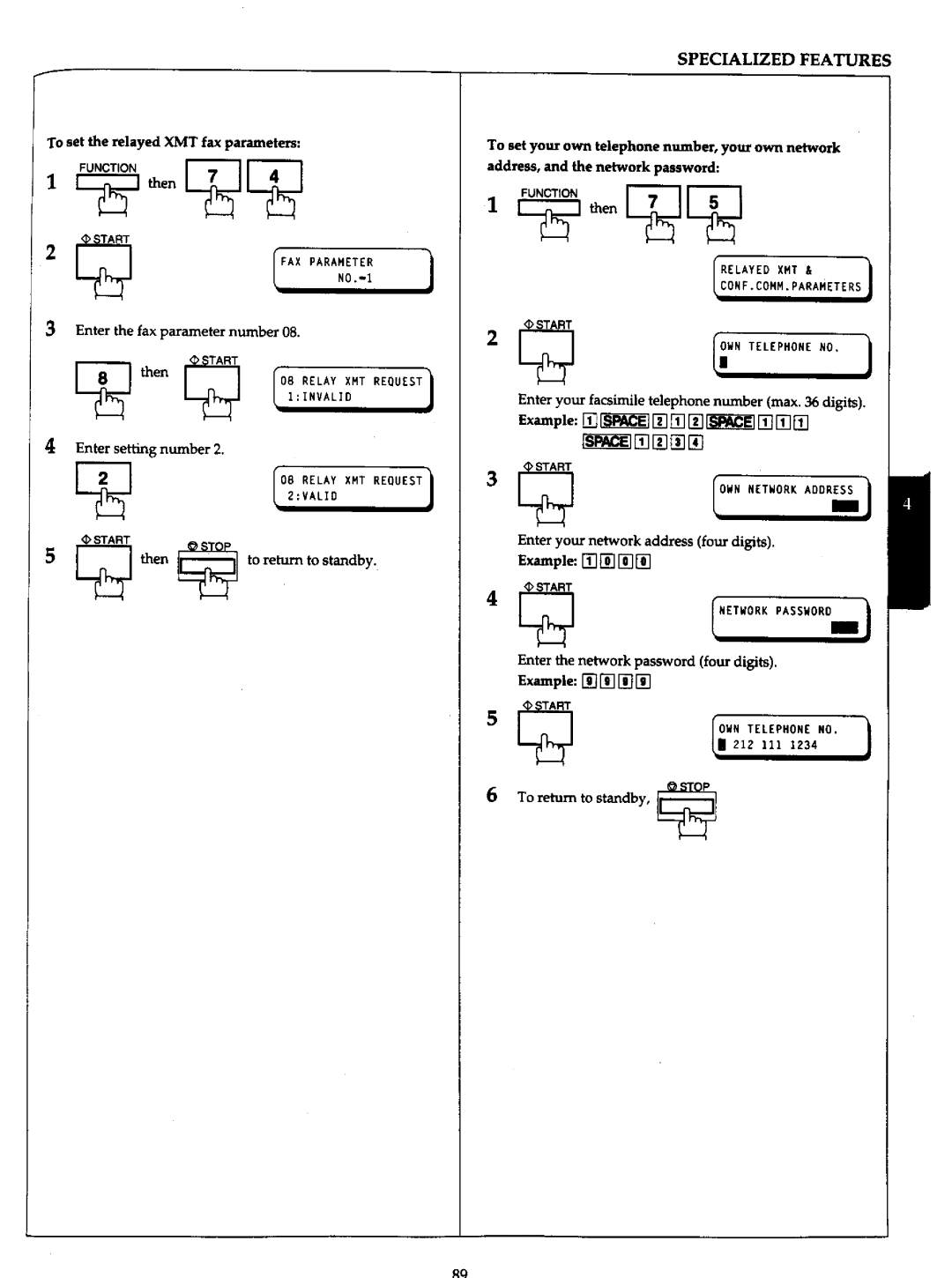 Panasonic UF-766 manual 