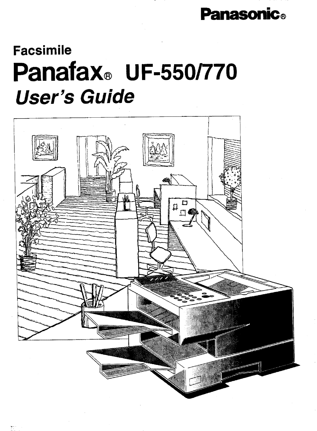 Panasonic UF-770 manual Panafax UF-550/770 