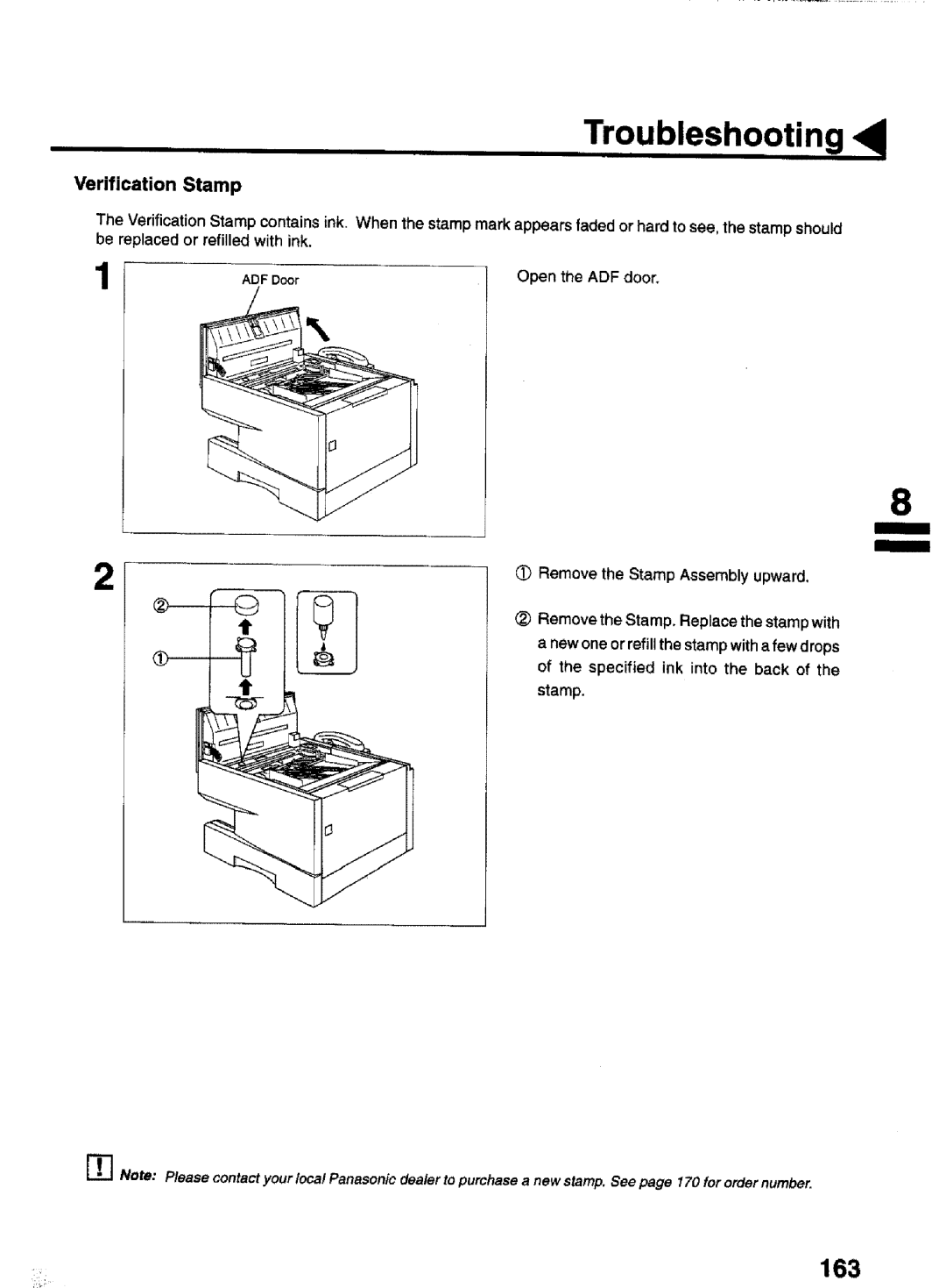 Panasonic UF-770 manual 163 