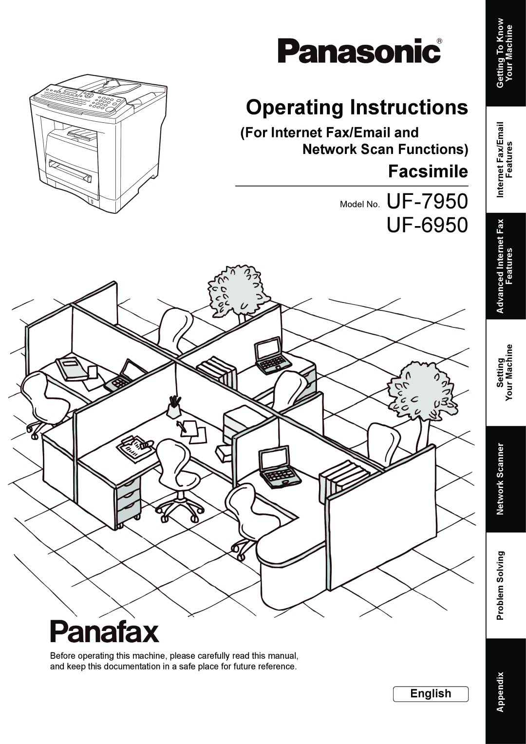 Panasonic UF-6950, UF-7950 appendix Operating Instructions 