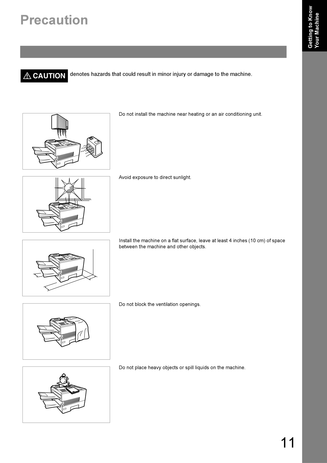 Panasonic UF-890/990 appendix Precaution 