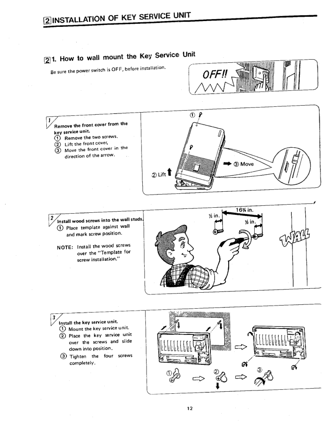 Panasonic VA-412 manual 