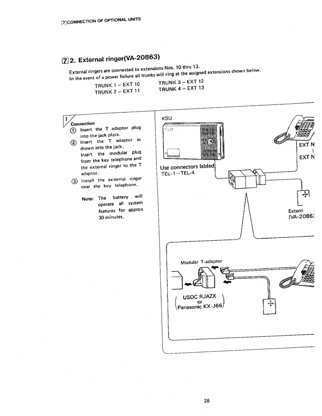 Panasonic VA-412 manual 