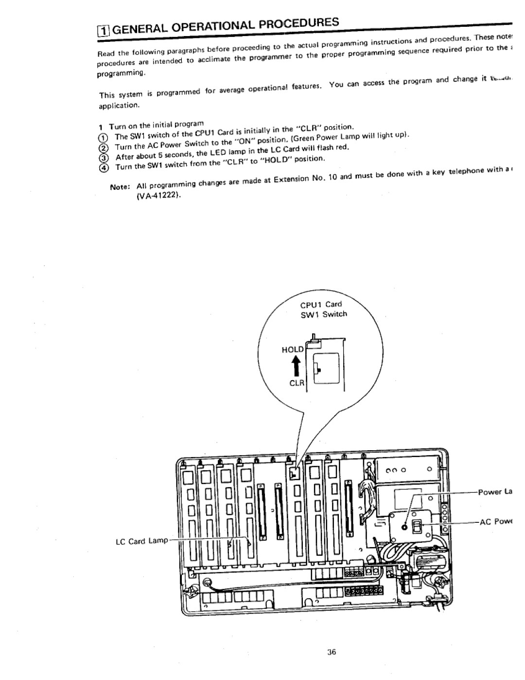 Panasonic VA-412 manual 