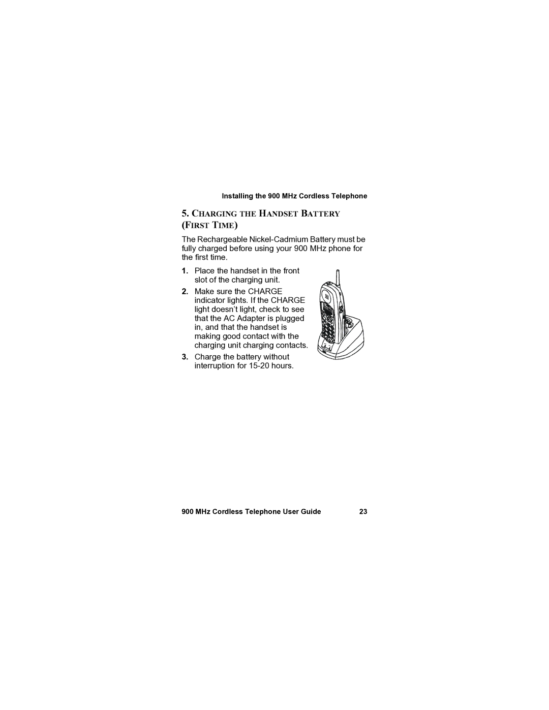 Panasonic VB-44240A manual Charging the Handset Battery First Time 