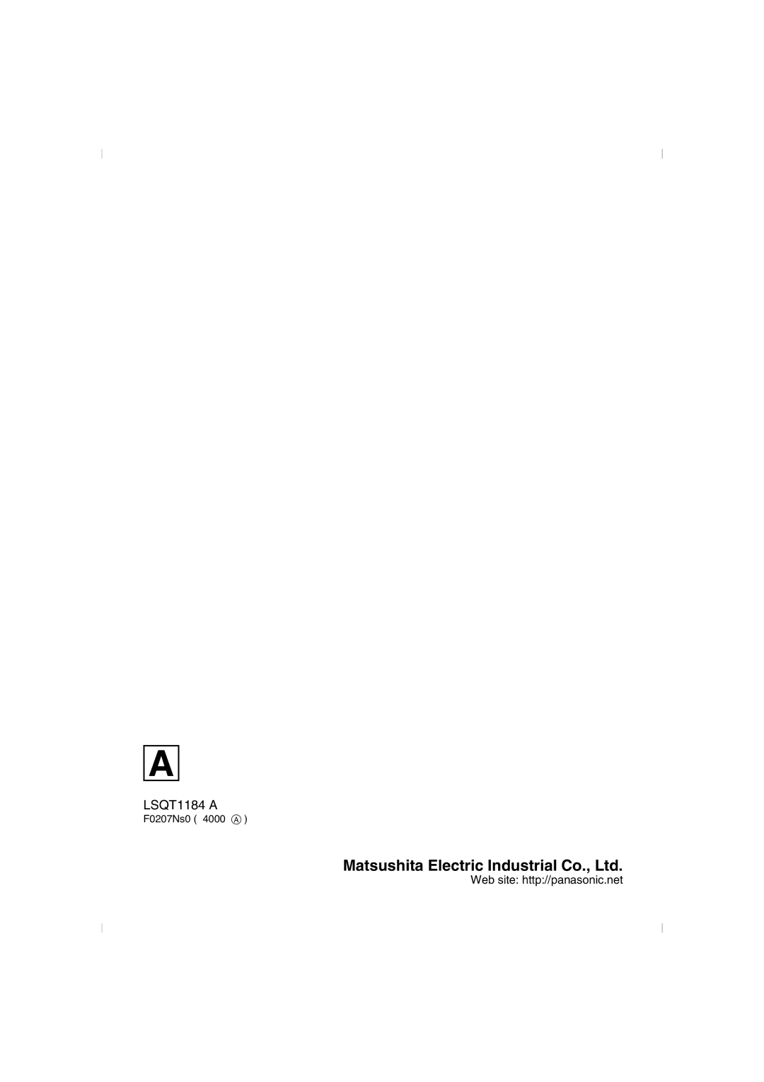 Panasonic VDR-D160GN manual LSQT1184 a 