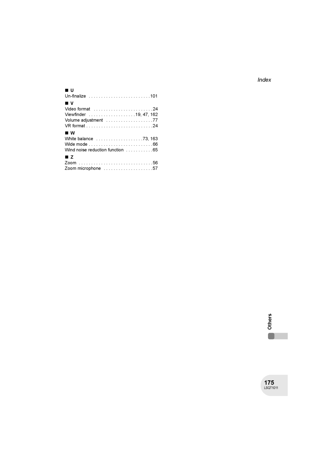 Panasonic VDR-D300 operating instructions 175 