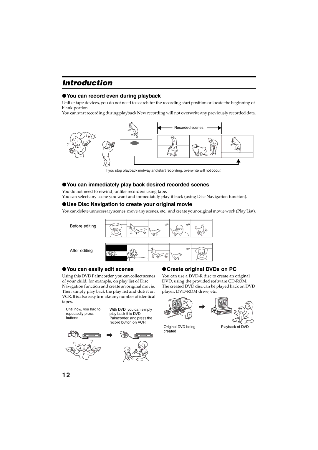 Panasonic VDR-M30PP operating instructions Introduction 