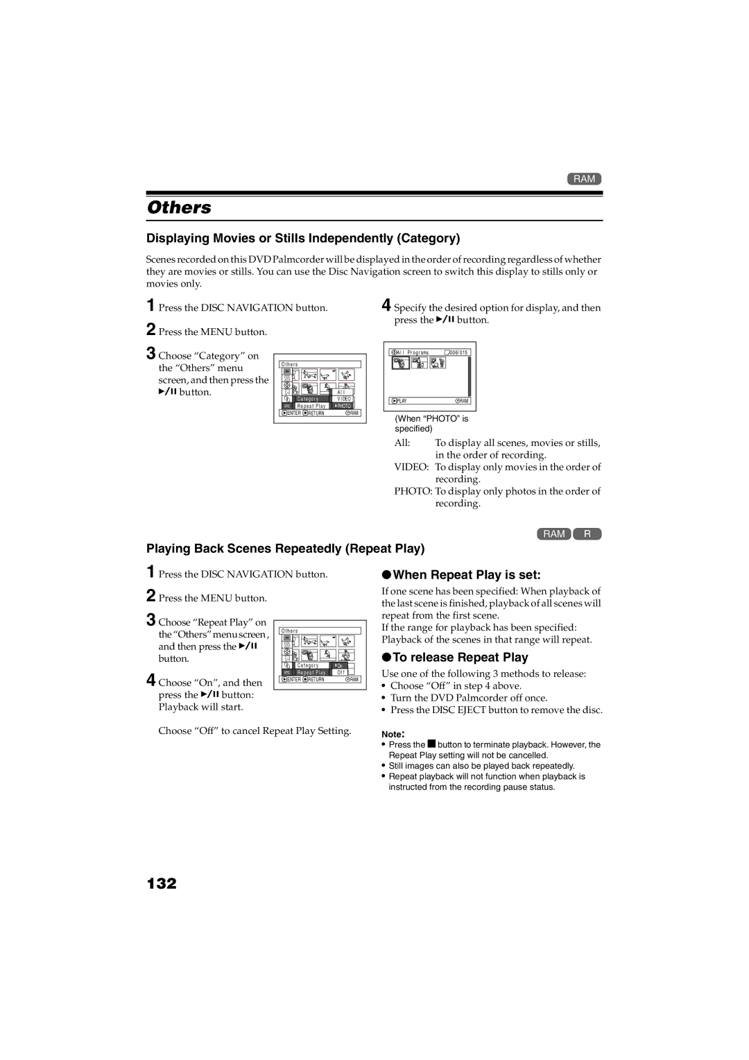 Panasonic VDR-M30PP operating instructions Others, 132 