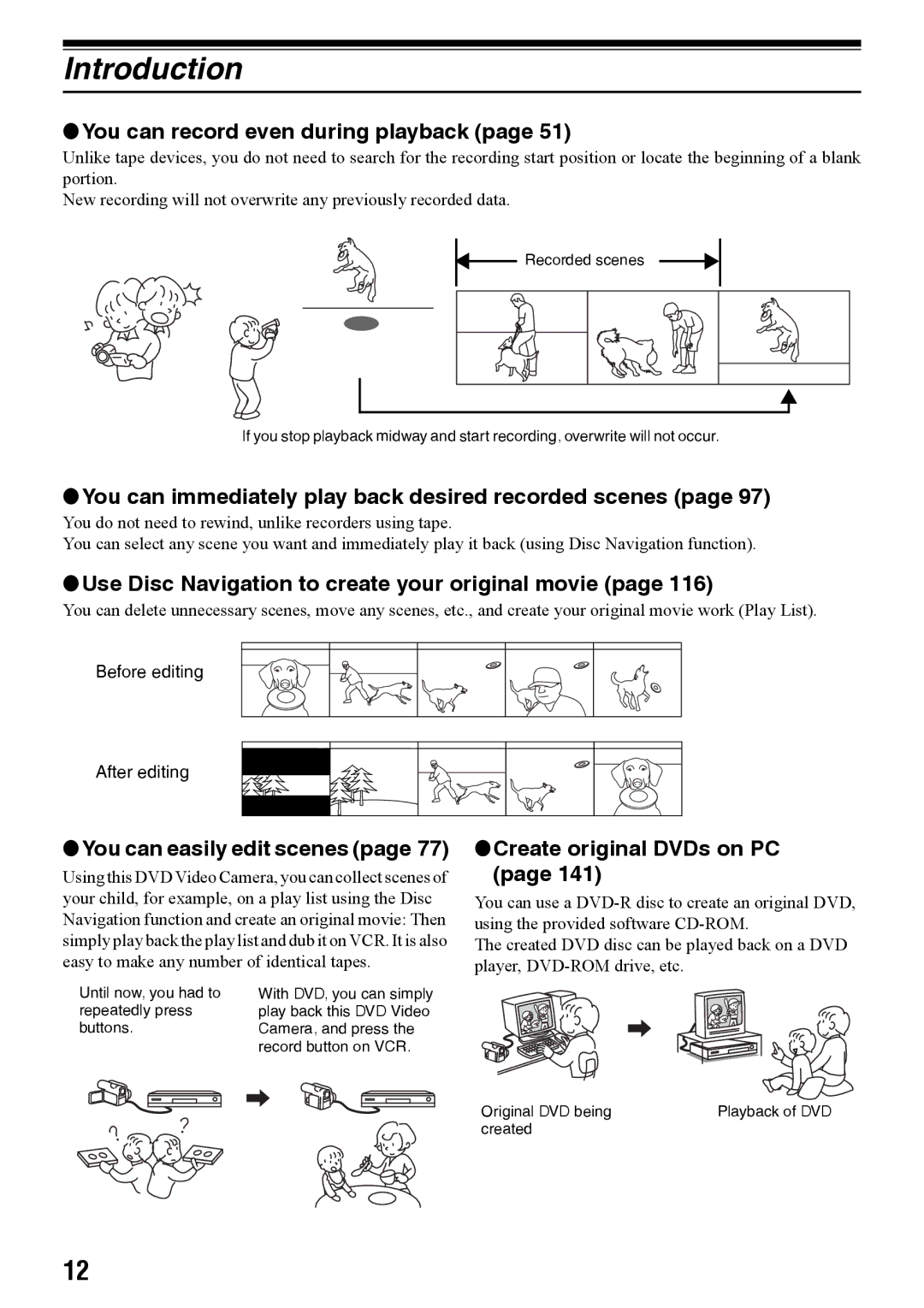 Panasonic VDR-M50PP, VDR-M70PP operating instructions Introduction 