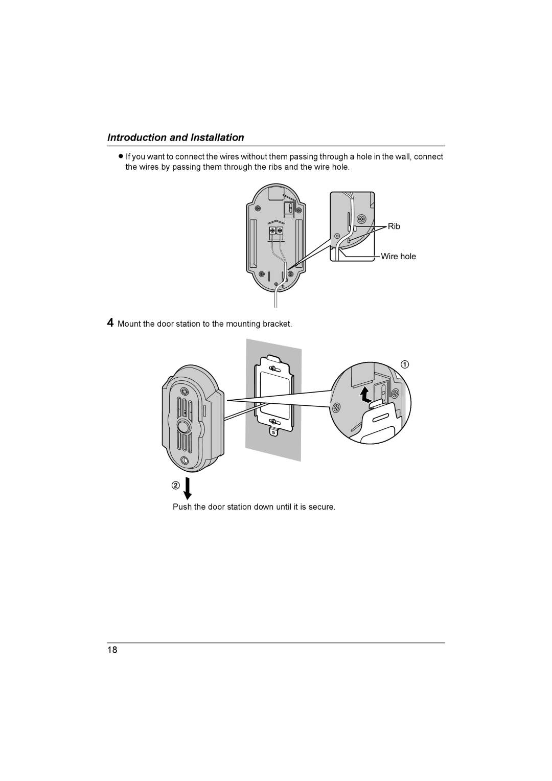 Panasonic VL-G201 installation and operation guide Introduction and Installation 