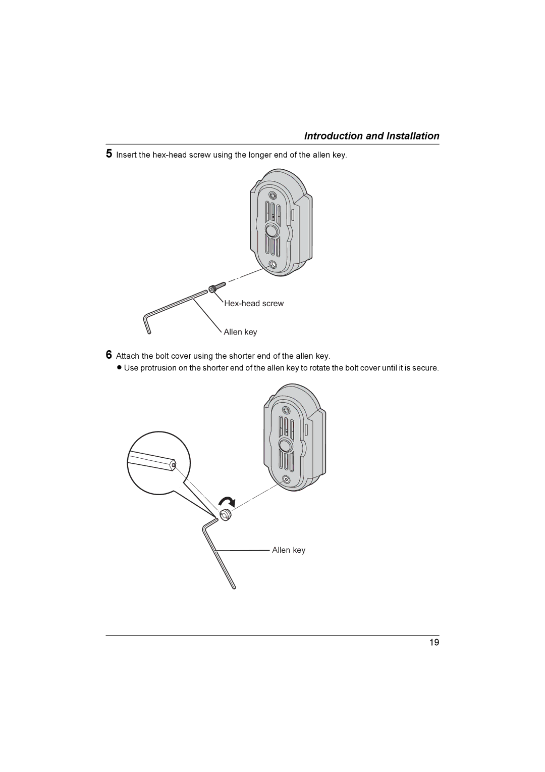 Panasonic VL-G201 installation and operation guide Introduction and Installation 