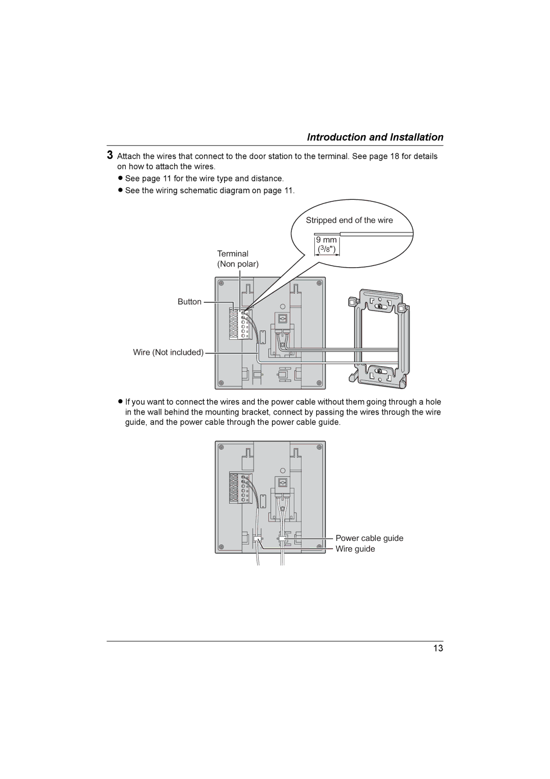 Panasonic VL-GM201A installation and operation guide Introduction and Installation 