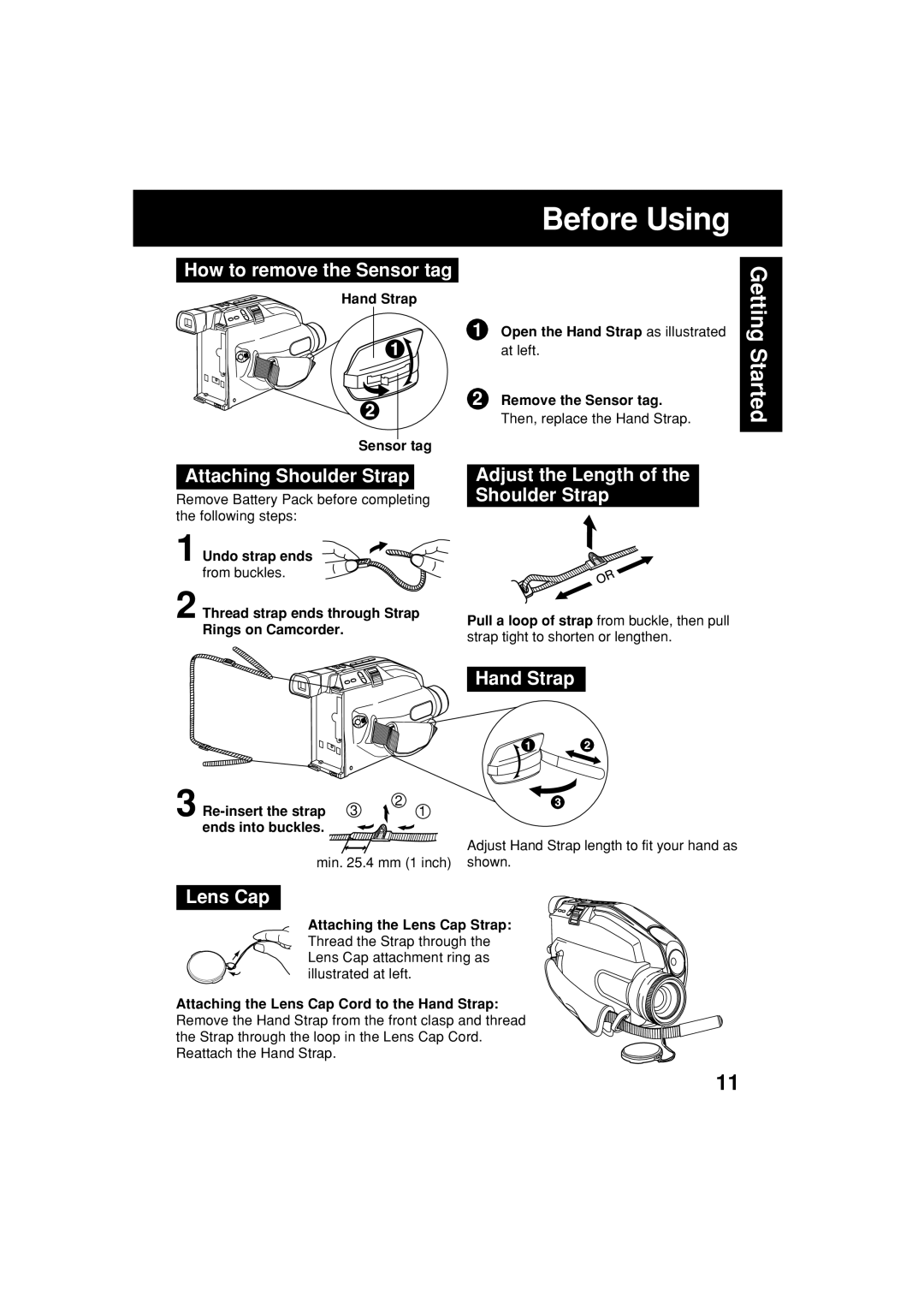 Panasonic VM-L153 operating instructions Before Using 