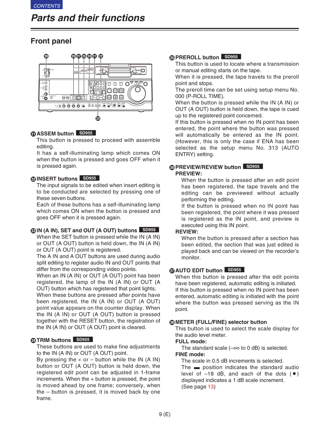 Panasonic VQT9958 operating instructions Preview, Review 