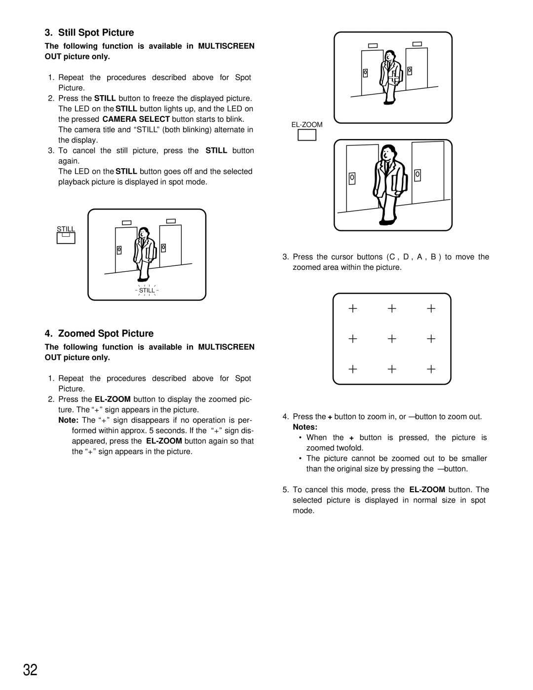 Panasonic WJ-FS409, WJ-FS316, WJ-FS309, WJ-FS416 manual Still Spot Picture 