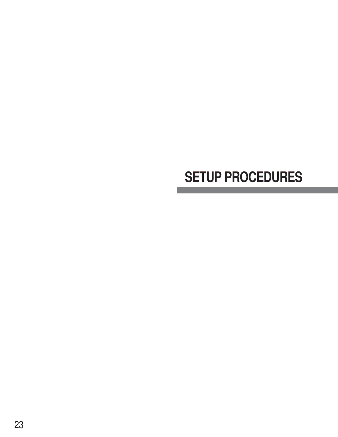 Panasonic WJ-FS616C manual Setup Procedures 