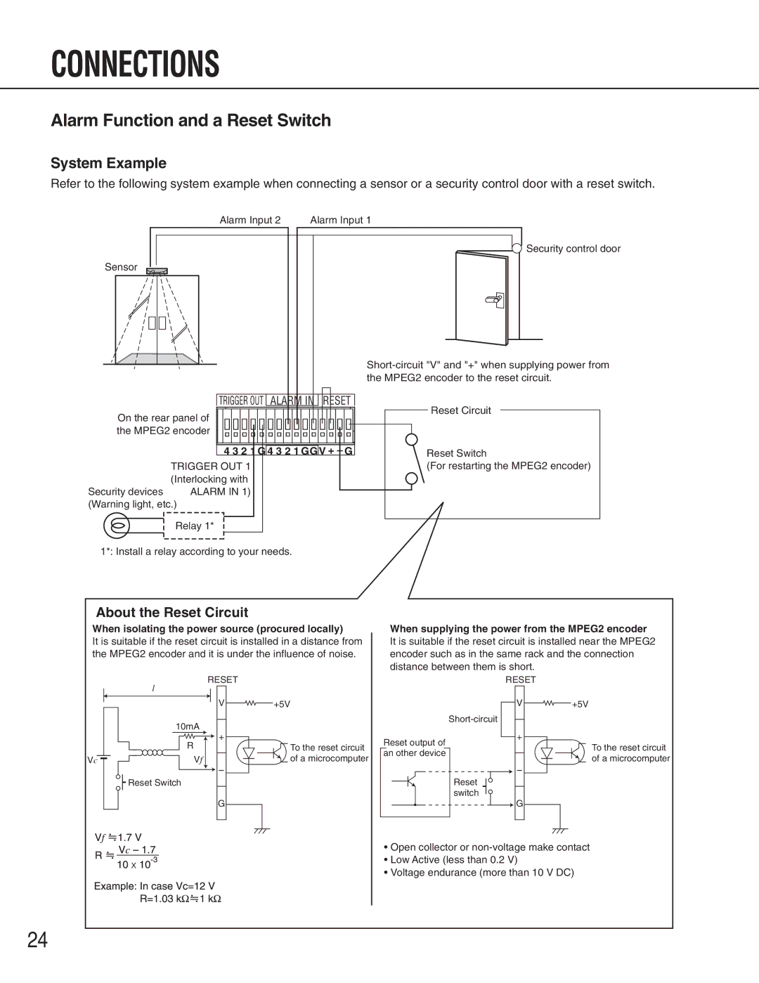 Panasonic WJ-GXE900, WJ-GXD900 manual Alarm Function and a Reset Switch, Alarm Reset 