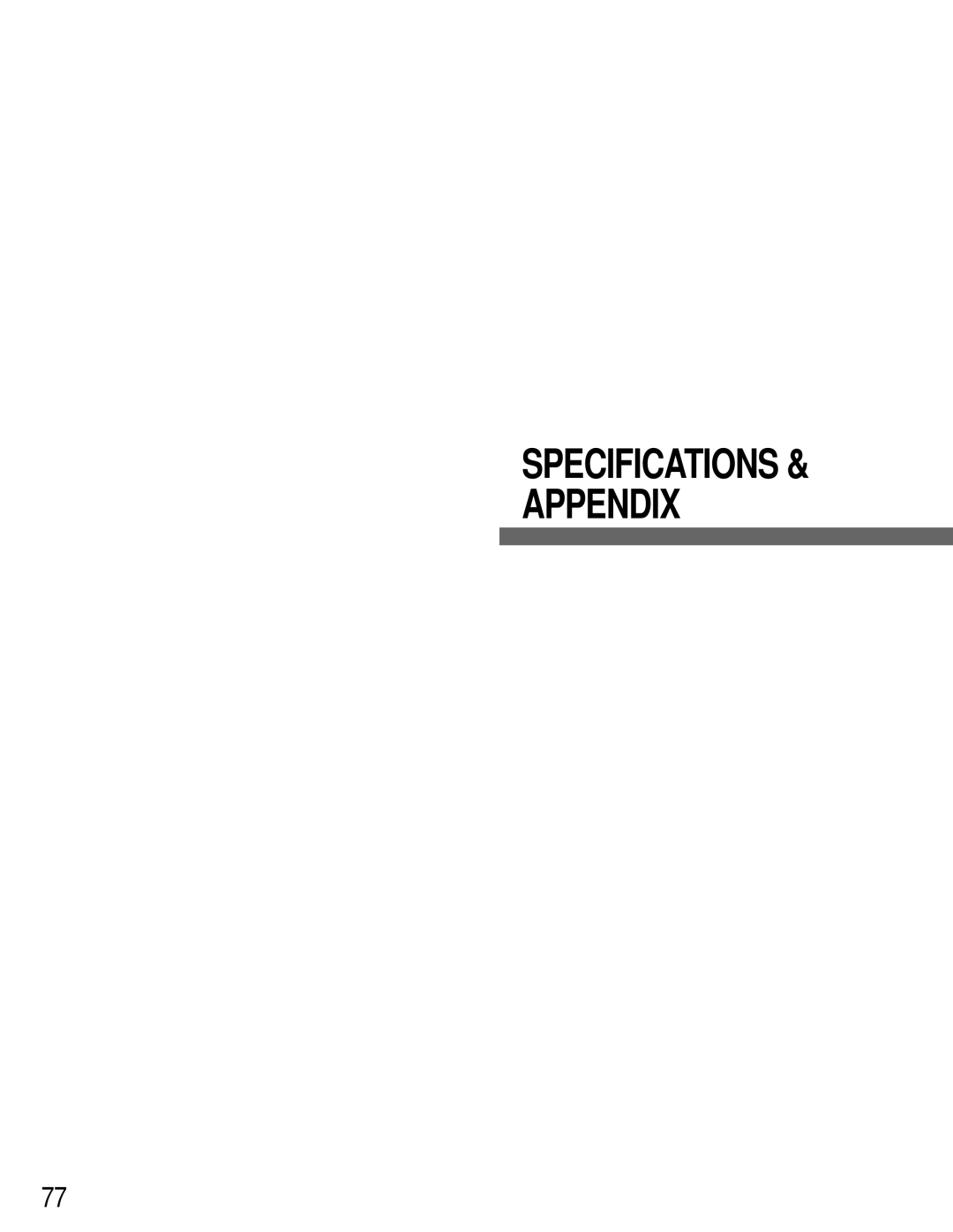 Panasonic WJ-HD200 manual Specifications & Appendix 