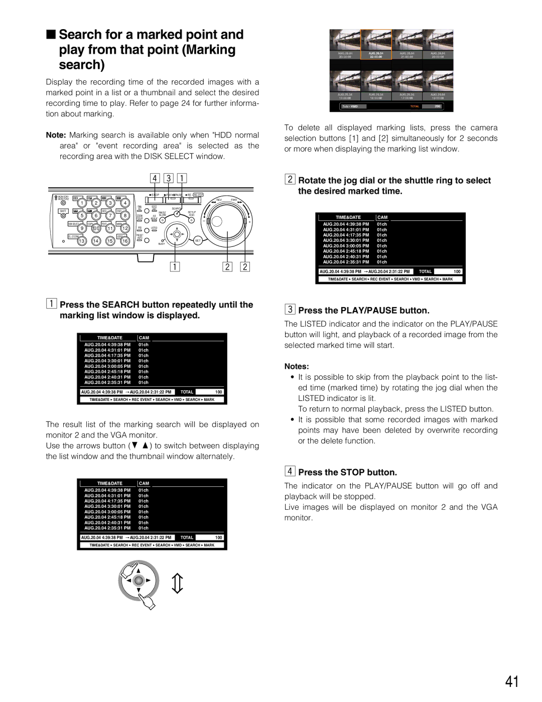 Panasonic WJ-HD316A, WJ-HD309A operating instructions AUG.20.04 43938 PM 