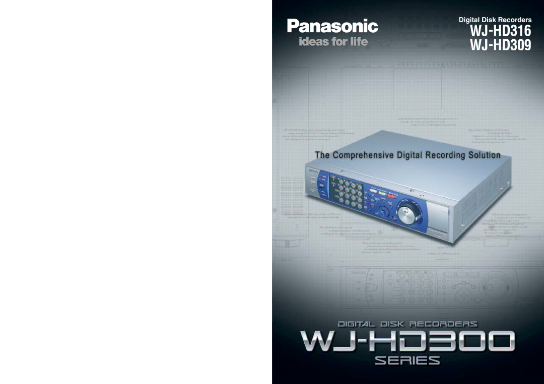 Panasonic dimensions WJ-HD316 WJ-HD309 