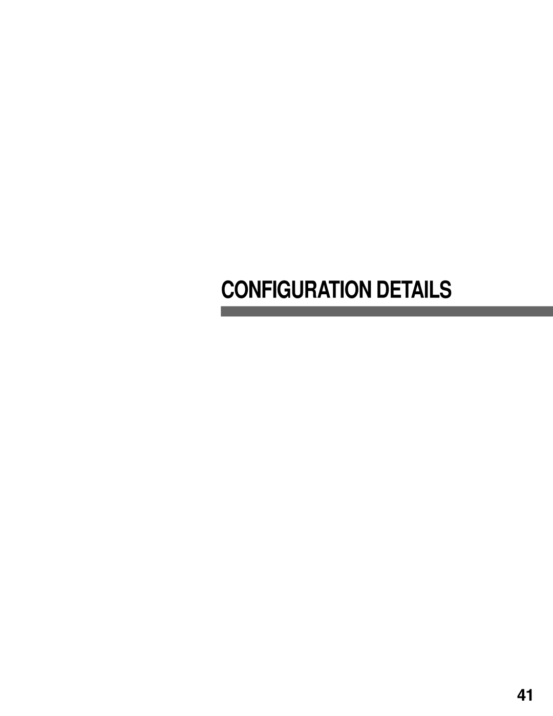 Panasonic WJ-MPU955A manual Configuration Details 