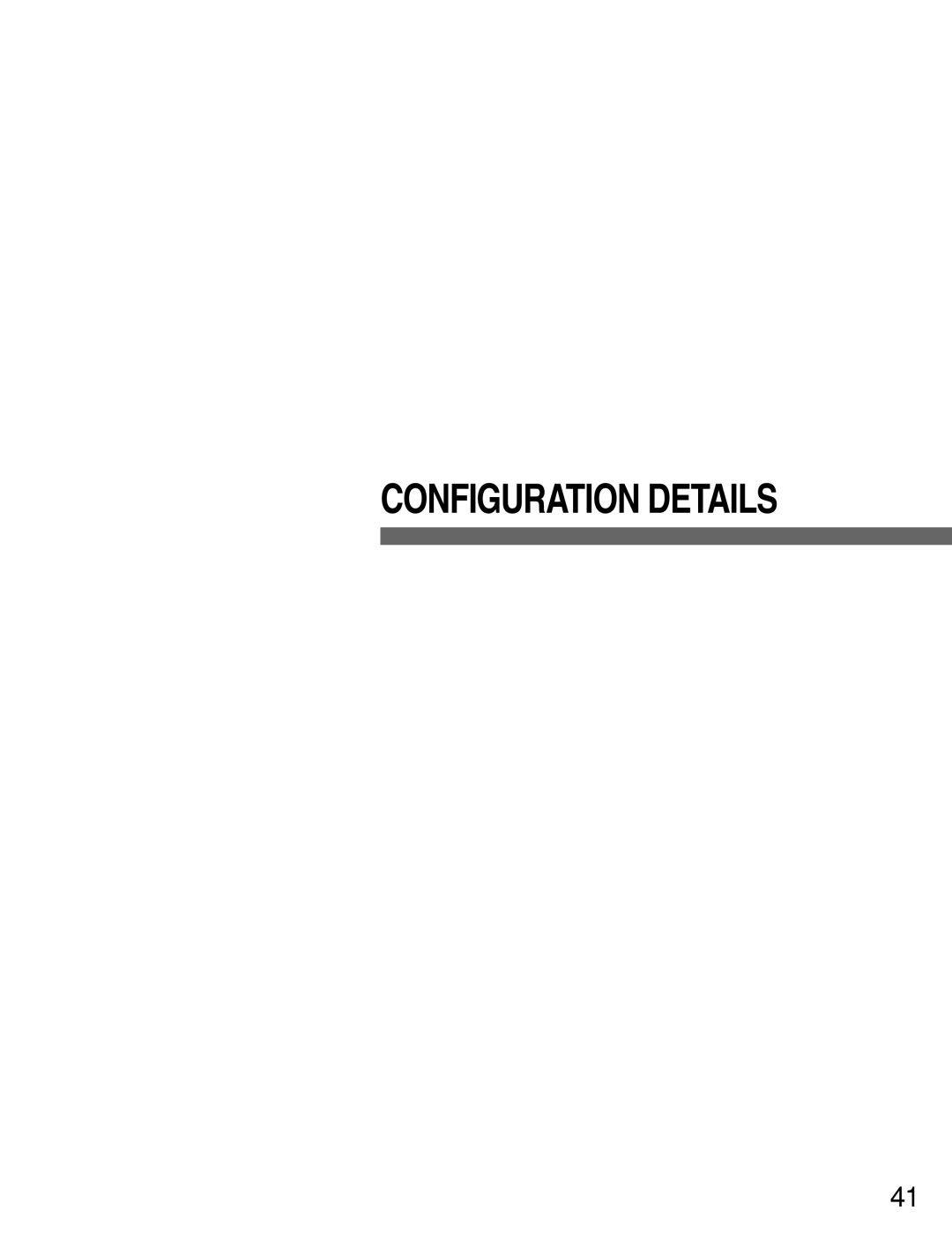 Panasonic WJ-MPU955A manual Configuration Details 