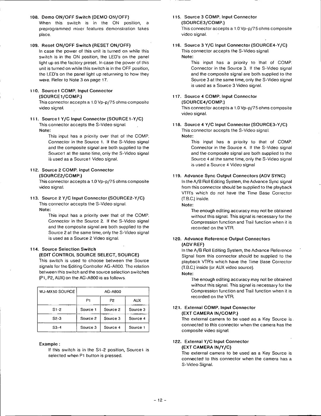 Panasonic WJ-MX50 manual 