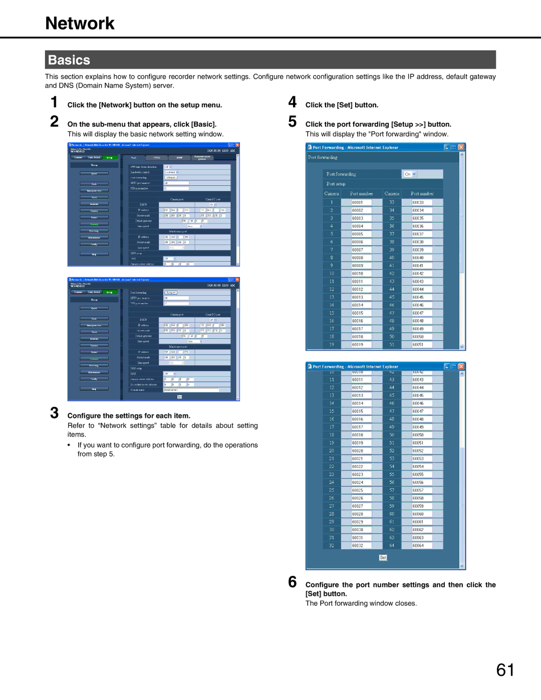 Panasonic WJ-ND400 manual Network, Basics 