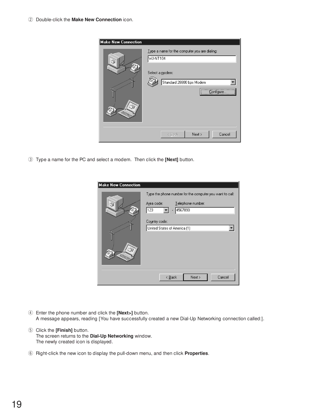 Panasonic WJ-NT104 operating instructions 