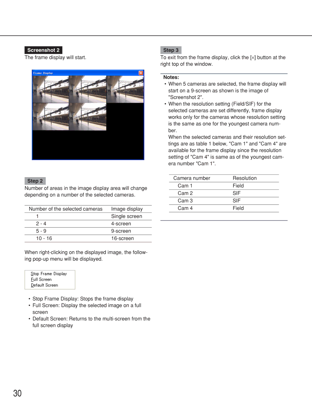 Panasonic WJ-RT416 manual Screenshot Step 