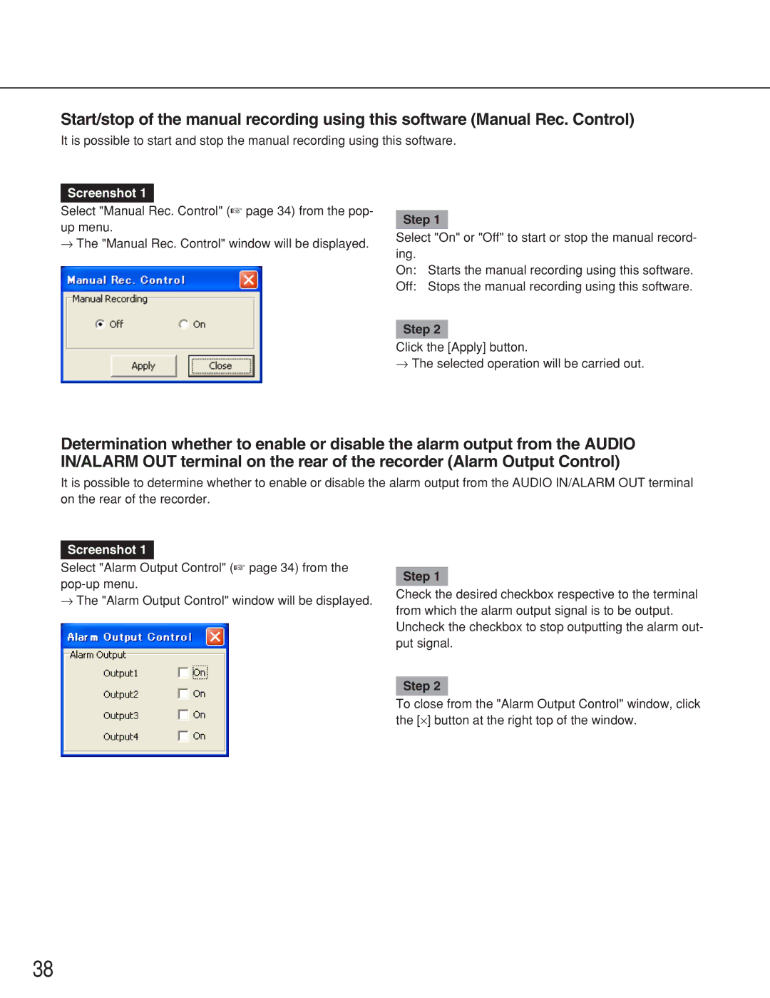 Panasonic WJ-RT416 manual Screenshot 