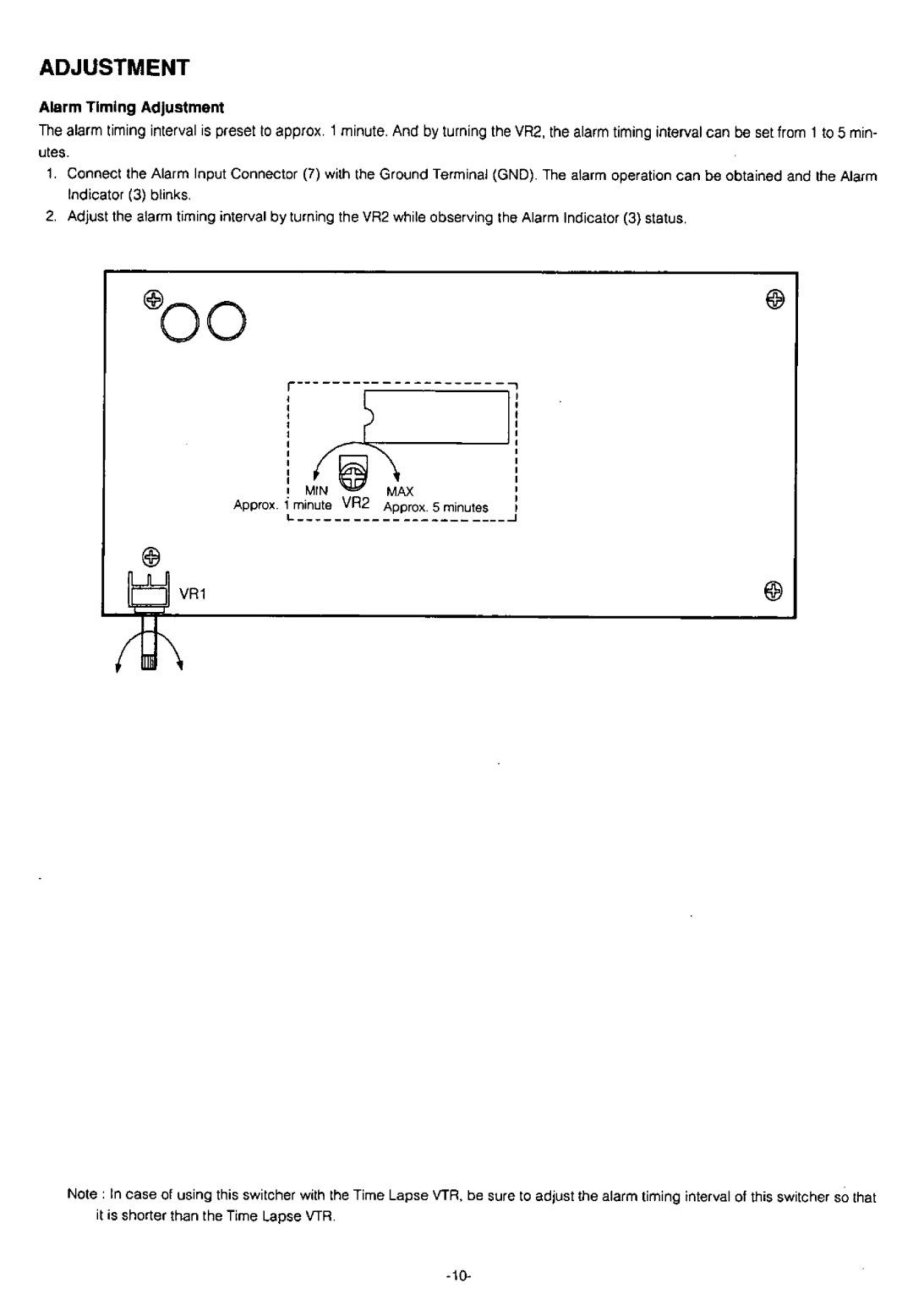 Panasonic WJ-SQ308 manual 