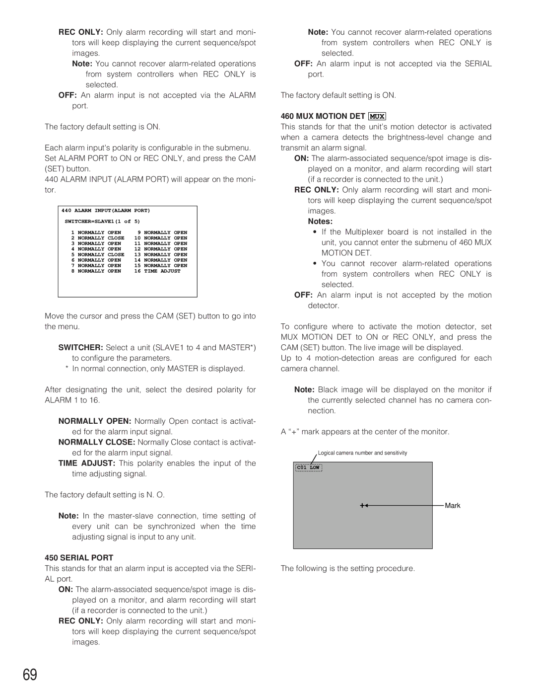 Panasonic WJ-SX 150A manual Serial Port, Following is the setting procedure 