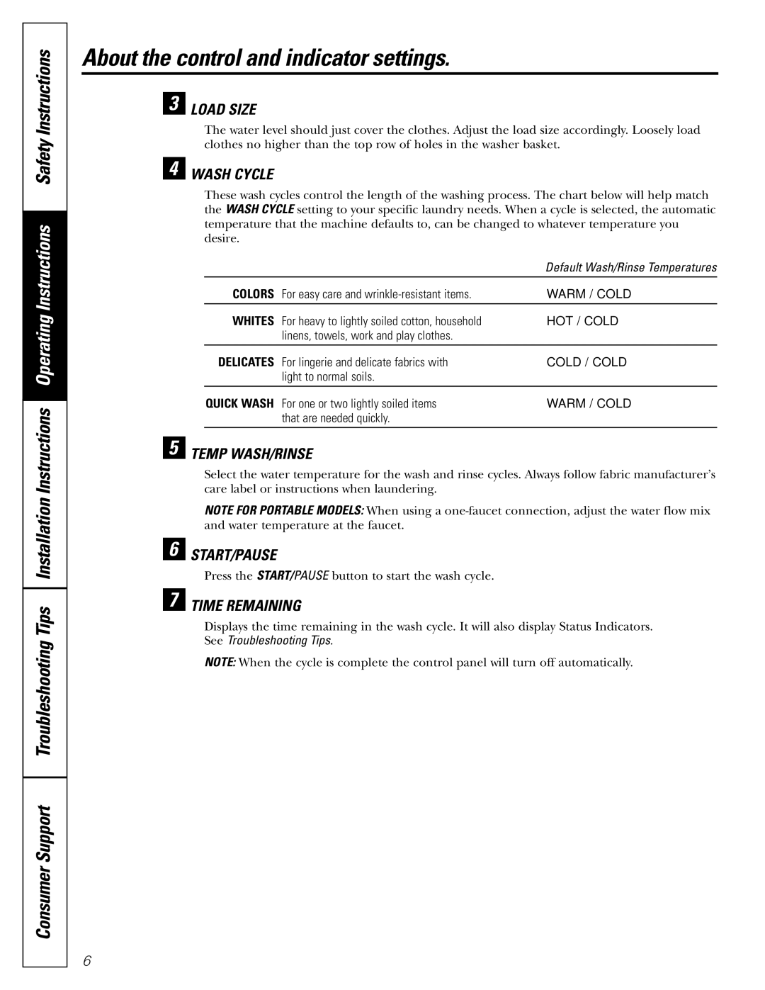 Panasonic WSLP1100, WSLS1100, WSLM1100 owner manual Start/Pause 