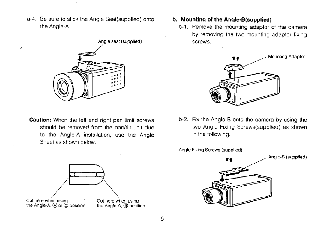 Panasonic WV-7110A manual 