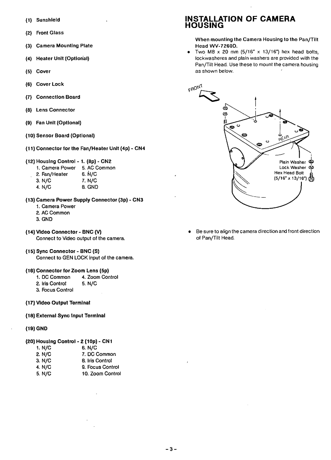 Panasonic WV-7140 manual 