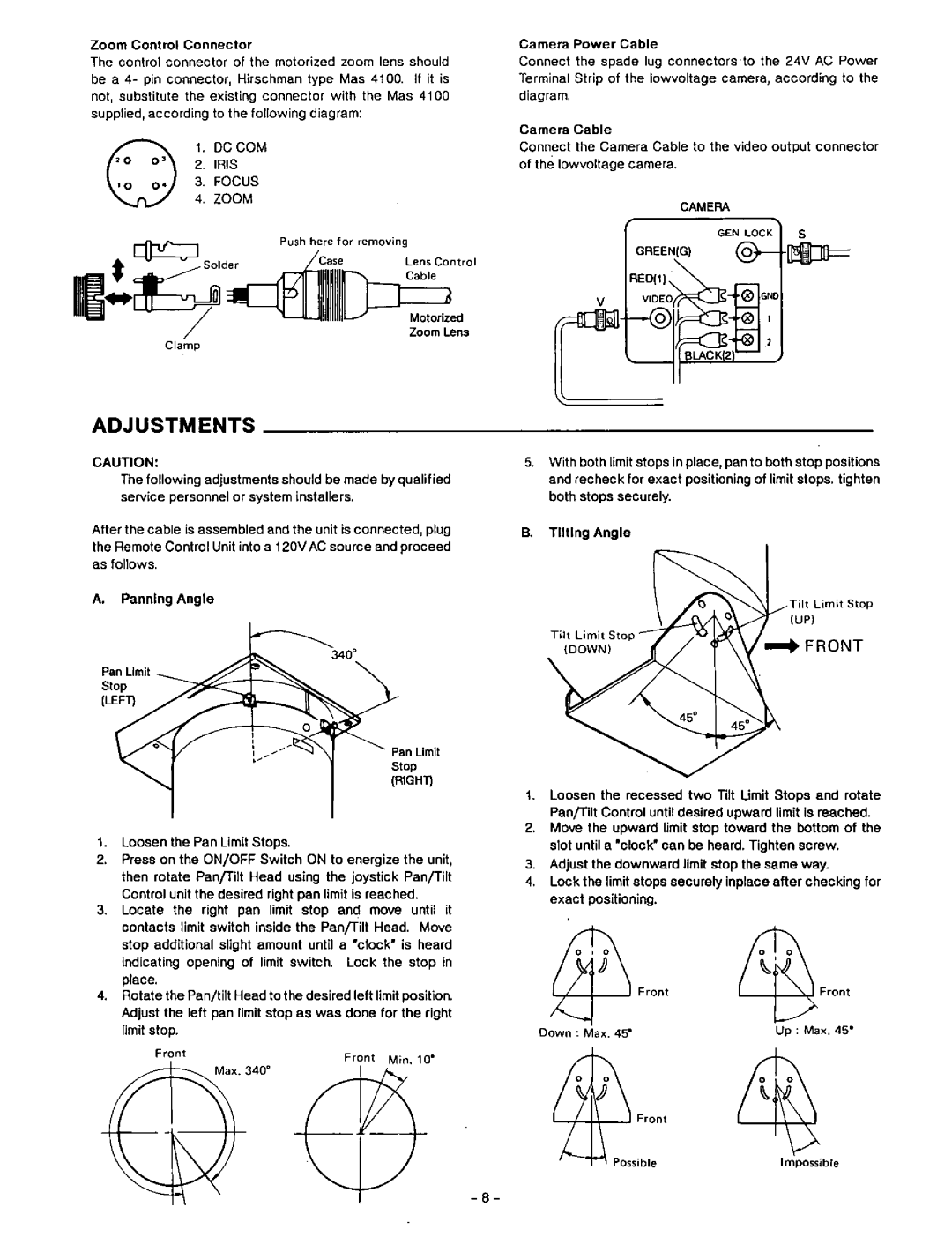 Panasonic WV-7230D manual 