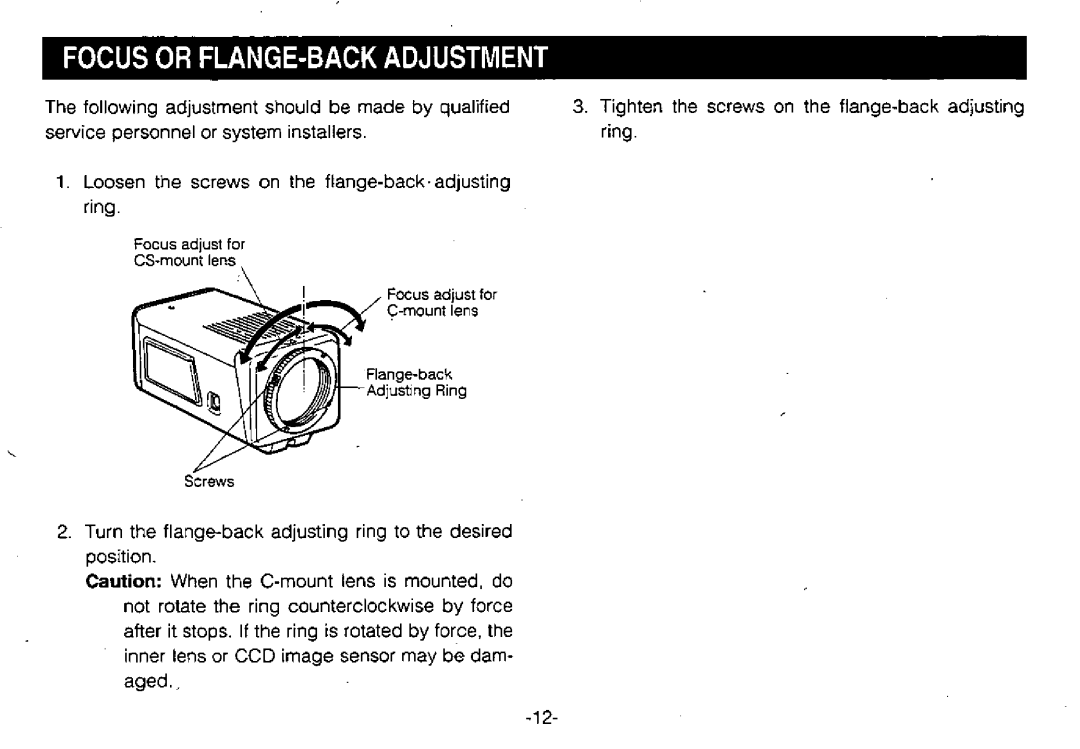 Panasonic WV-BL730 manual 