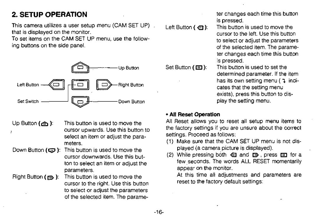 Panasonic WV-BL730 manual 