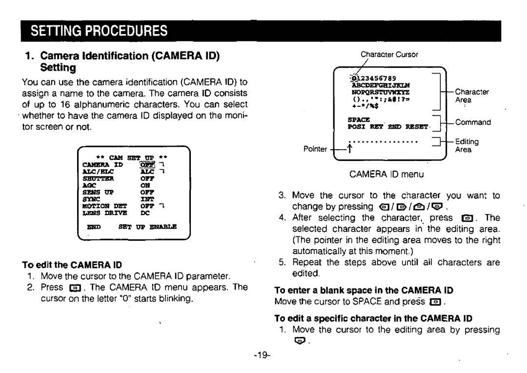 Panasonic WV-BL730 manual 