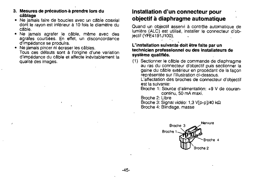 Panasonic WV-BL730 manual 