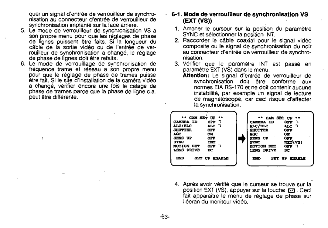 Panasonic WV-BL730 manual 