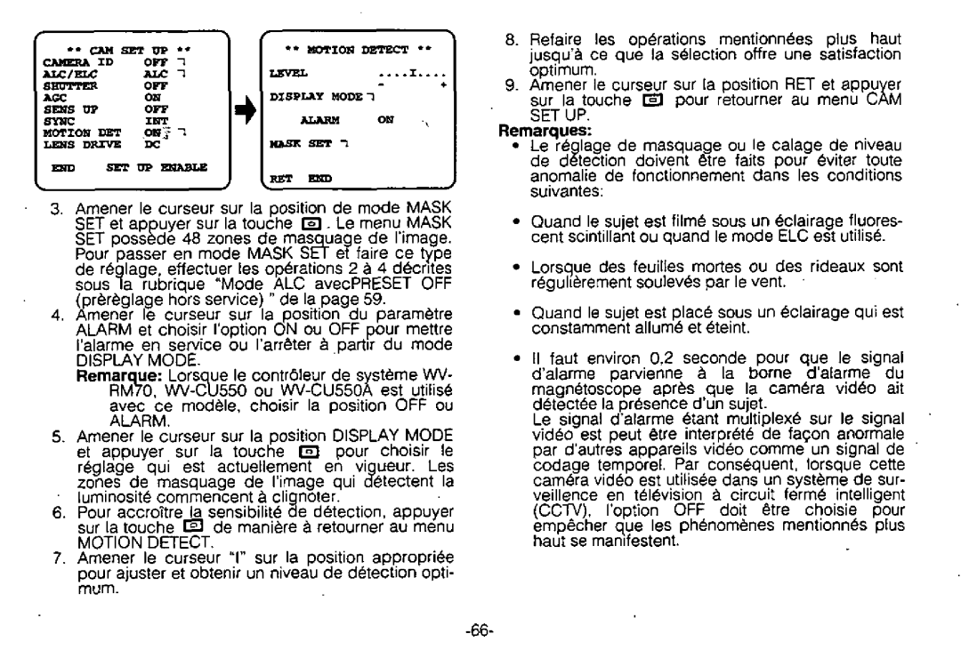 Panasonic WV-BL730 manual 