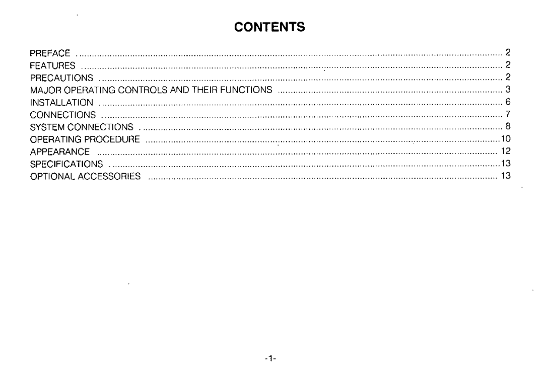 Panasonic WV-BM1700 manual 