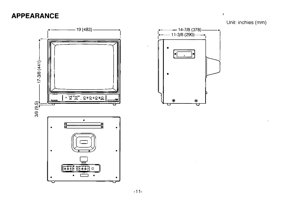 Panasonic WV-BM1900 manual 