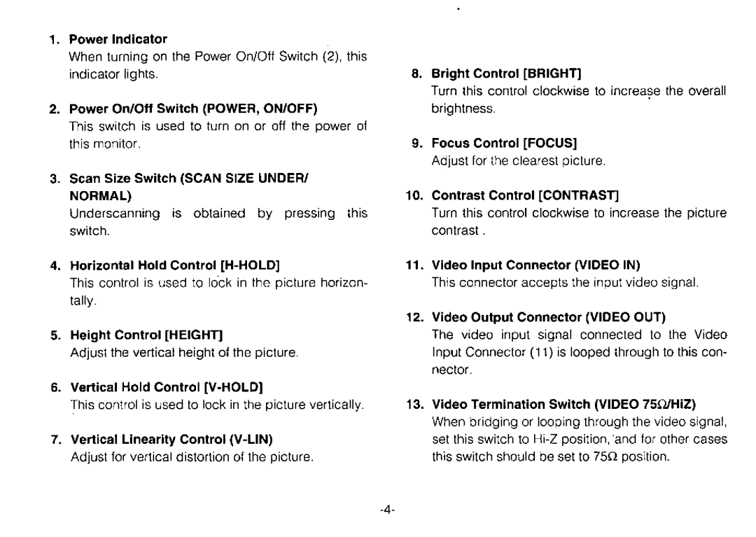 Panasonic WV-BM1900 manual 